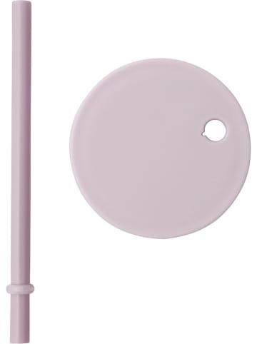 Design Letters 2tlg. Set: Deckel mit Strohhalm in Flieder