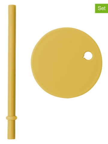 Design Letters 2tlg. Trinkdeckel-Set in Gelb