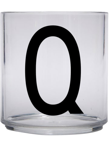 Design Letters Beker "Q" transparant - 220 ml
