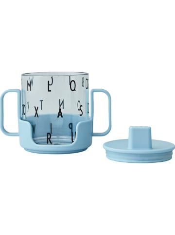 Design Letters 3-częściowy zestaw "Grow with your cup" w kolorze błękitnym - 220 ml