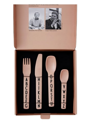 Design Letters 4tlg. Besteck-Set in Rosa