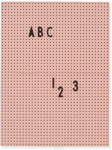 Design Letters Message-Board in Rosa - A4