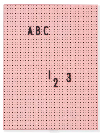 Design Letters Message-Board in Rosa - A4