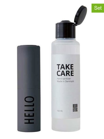 Design Letters 2-delige handontsmettingsmiddel "Hello" transparant/grijs