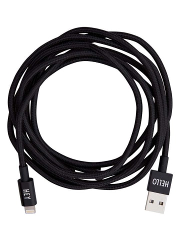 Design Letters USBC-Lightning-Kabel in Schwarz - (L)185 cm
