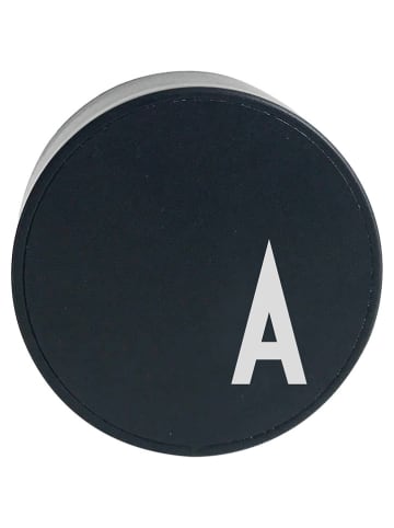 Design Letters Wtyczka ładowania "My Charger - A" w kolorze czarnym - Ø 4,5 cm