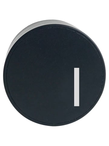 Design Letters Wtyczka ładowania "My Charger - I" w kolorze czarnym - Ø 4,5 cm