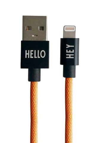 Design Letters Lightning-Kabel in Orange - (L)100 cm