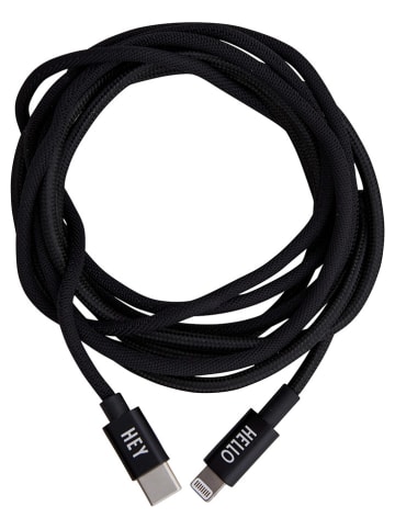 Design Letters Lightning-laadkabel zwart - (L)185 cm