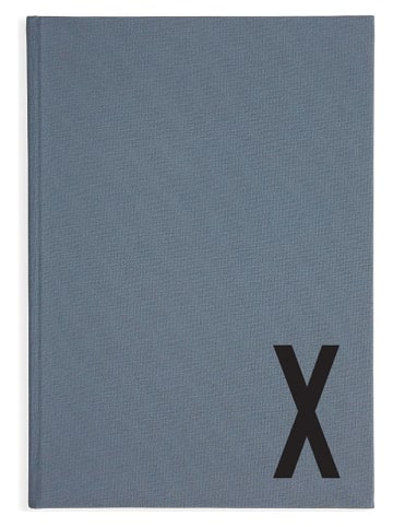 Design Letters Notitieboek blauwgrijs - (B)15 x (H)21 x (D)1,5 cm
