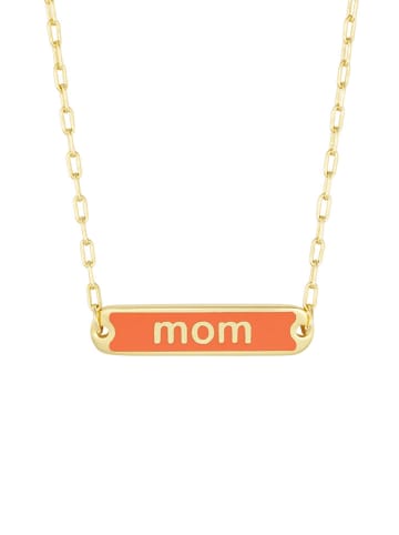 Design Letters Vergulde Ketting "Mom" - (L)45 cm