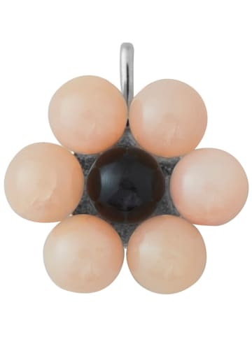 Design Letters Silber-Charm mit Perlen