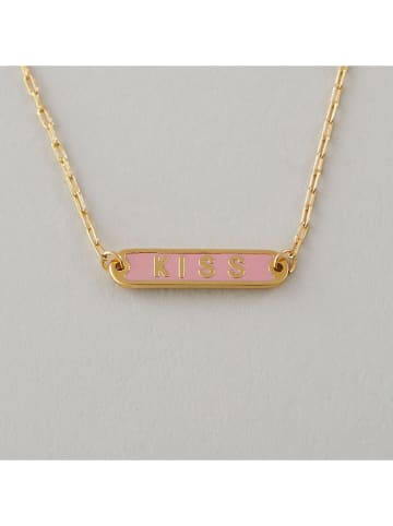 Design Letters Pozłacana bransoletka "Kiss"