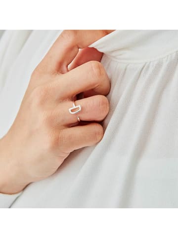 Design Letters Srebrny pierścionek "D"