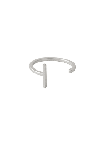 Design Letters Zilveren ring "I"
