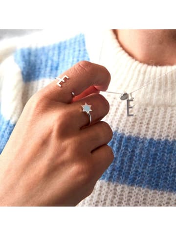 Design Letters Srebrny pierścionek "Star"