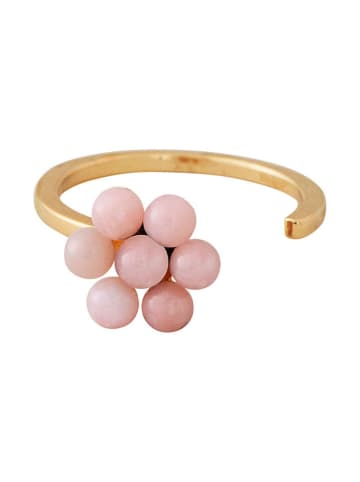 Design Letters Vergulde ring ''My Flower'' met edelstenen