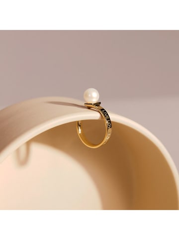 Design Letters Vergulde ring met parel