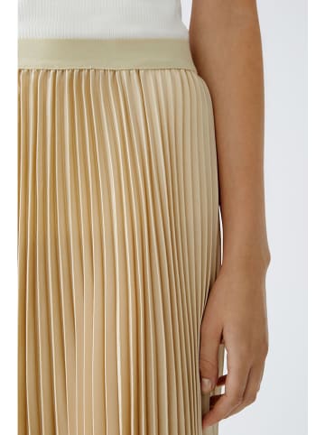 Oui Plisseerock in Beige