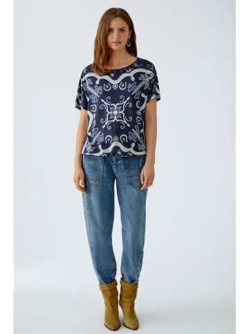 Oui Shirt donkerblauw