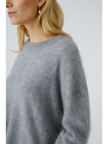 Oui Wollpullover in Grau