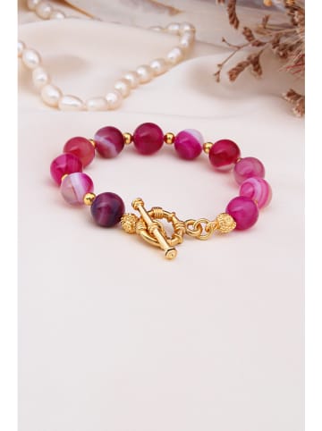 Pierres delicates Vergulde armband met edelstenen