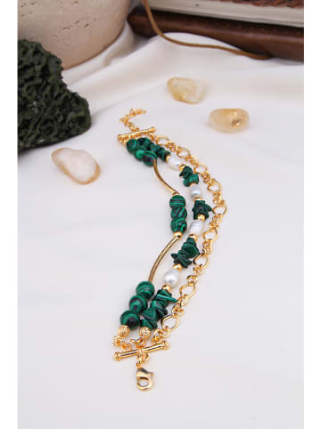 Pierres delicates Vergulde armband met edelstenen