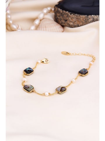 Pierres delicates Vergold. Armkette mit Edelsteinen