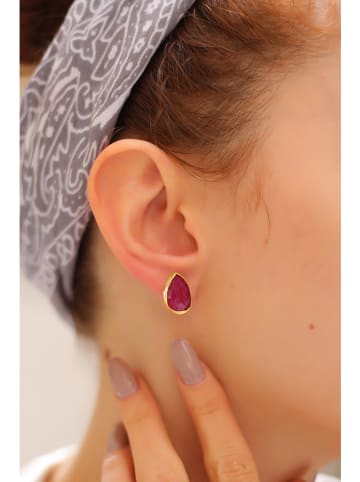 Pierres delicates Vergold. Ohrstecker mit Edelsteinen