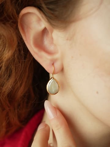 Pierres delicates Vergold. Ohrhänger mit Perlmutt