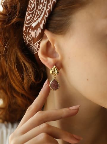 Pierres delicates Vergold. Ohrstecker mit Edelsteinen