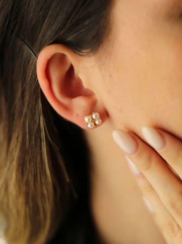 Pierres delicates Vergold. Ohrstecker mit Perlen