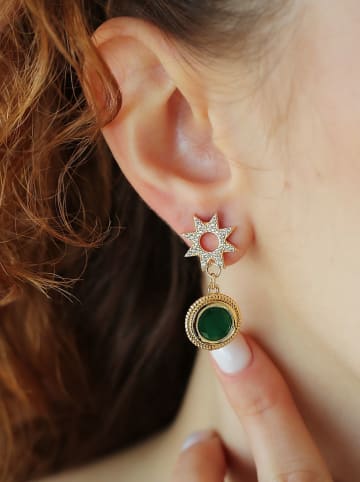 Pierres delicates Vergold. Ohrstecker mit Edelsteinen