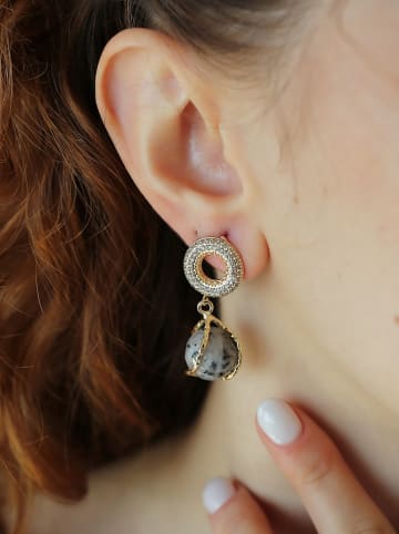 Pierres delicates Vergold. Ohrstecker mit Edelsteinen