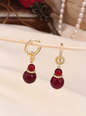 Pierres delicates Vergold. Creolen mit Edelsteinen