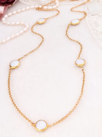 Pierres delicates Vergulde ketting met sierelementen - (L)60 cm