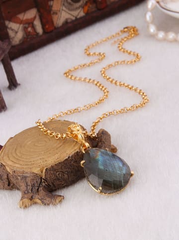 L'Atelier de Gaia Vergulde ketting met hanger - (L)50 cm