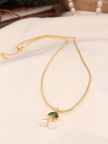 Pierres delicates Vergulde ketting met hanger - (L)45 cm