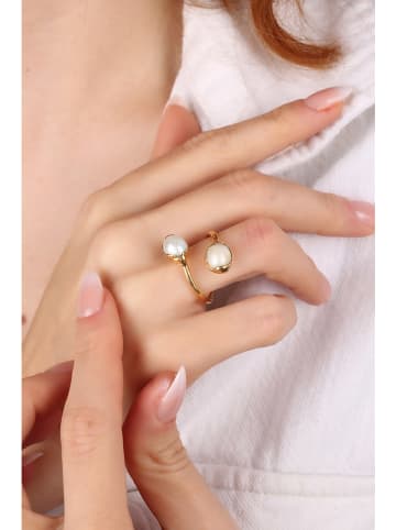 Pierres delicates Vergold. Ring mit Perlen