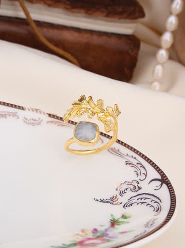 Pierres delicates Vergulde ring met edelsteen