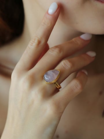 Pierres delicates Vergulde ring met edelsteen