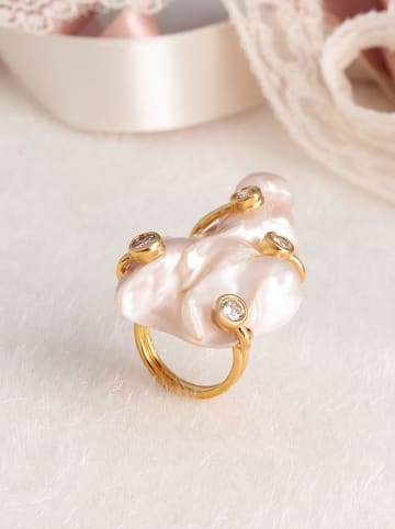 Pierres delicates Vergulde ring met edelstenen