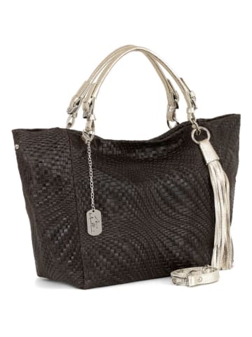 Anna Morellini Leren shopper "Solana" bruin - (B)42 x (H)30 x (D)20 cm