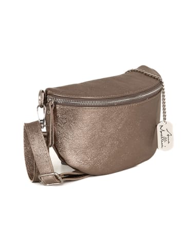 Anna Morellini Skórzana saszetka "Berenice" w kolorze miedzianym - 25 x 14 x 1 cm