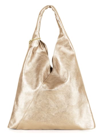 Anna Morellini Leder-Shopper "Elvia" in Gold - (B)40 x (H)31 x (T)2 cm