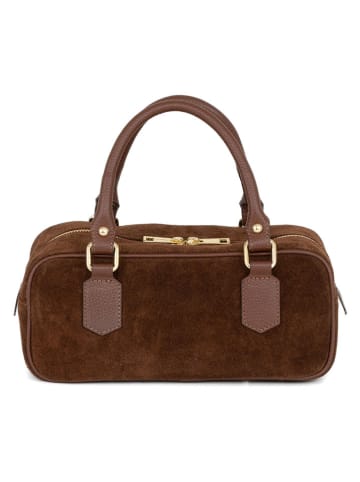 Lia Biassoni Leder-Henkeltasche "Sardagna" in Braun - (B)27 x (H)14 x (T)12 cm