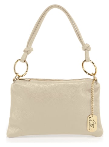 Anna Morellini Leren schoudertas "Erenza" beige - (B)25 x (H)16 x (D)2 cm