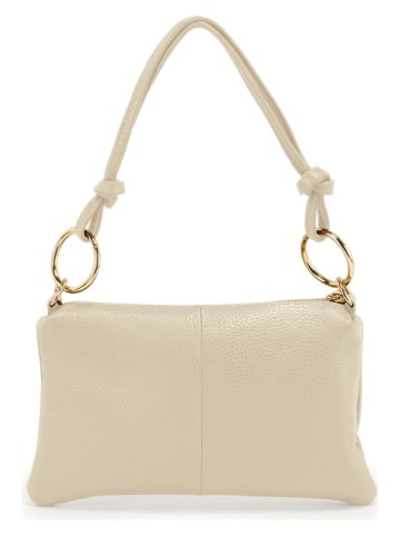 Anna Morellini Leren schoudertas "Erenza" beige - (B)25 x (H)16 x (D)2 cm
