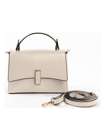 Lia Biassoni Leder-Henkeltasche "Fegana" in Beige - (B)20 x (H)14 x (T)8 cm
