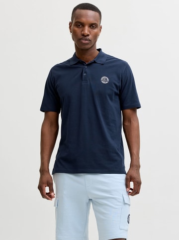 Jack & Jones Koszulka polo "Alliance" w kolorze granatowym